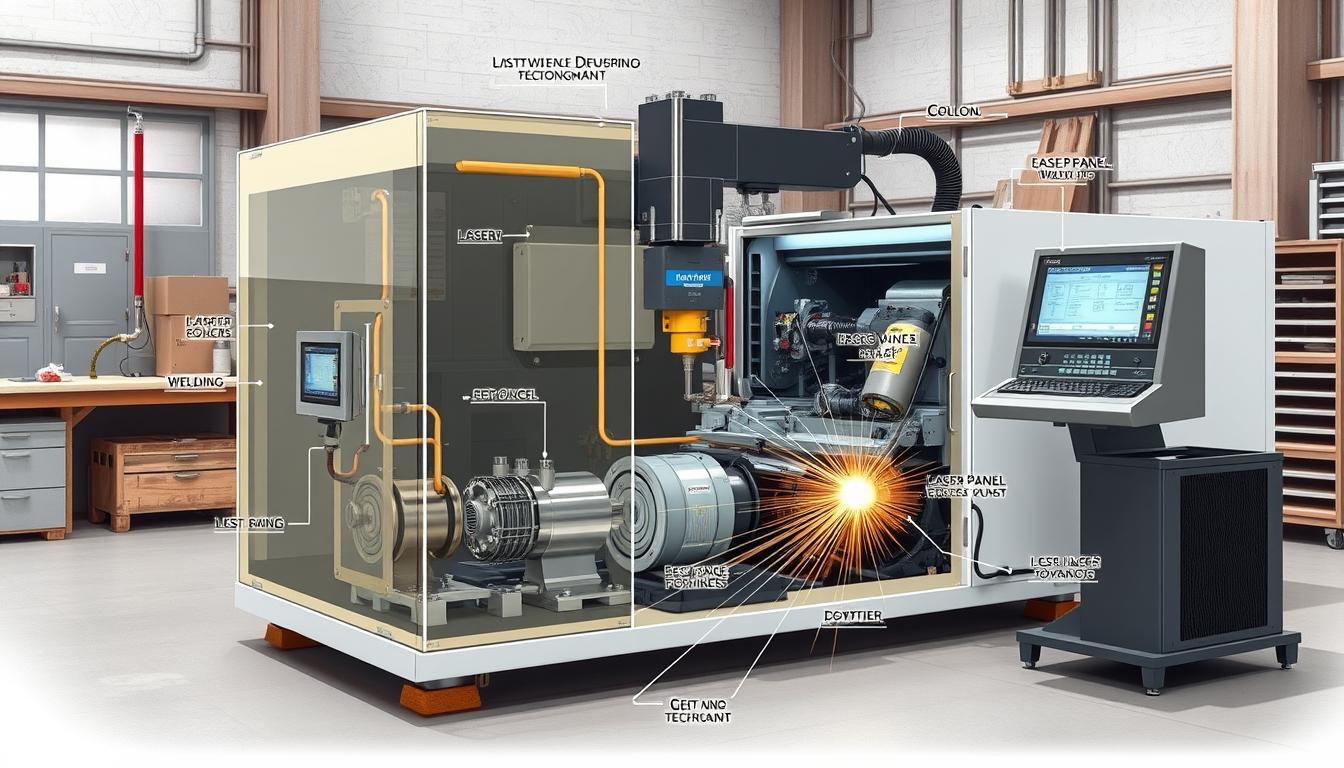 Laser welding machine components