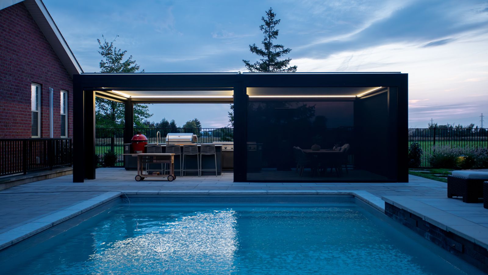 Lousol premium aluminum louvered pergolas for modern outdoor living