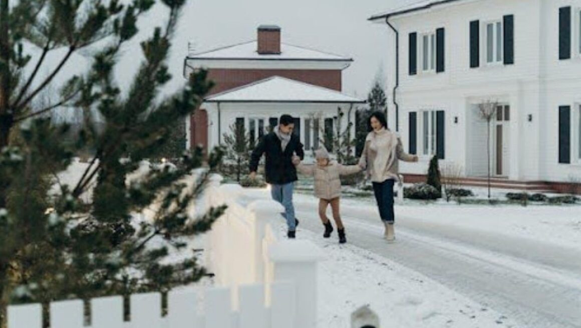 Family in the street