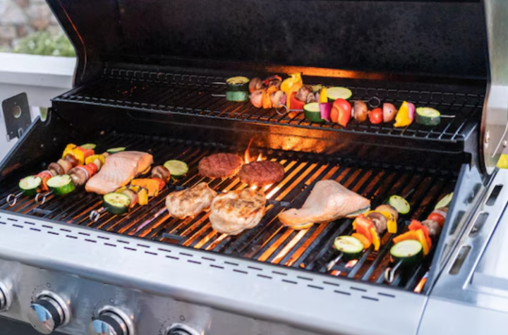 Why gas grills are a common choice for outdoor cooking spaces